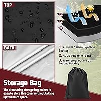 Vista 4 de Cubierta para cortacésped de montar - Cubierta para tractor cortacésped de exterior impermeable resistente 420D anti-UV, ajuste universal, cubiertas