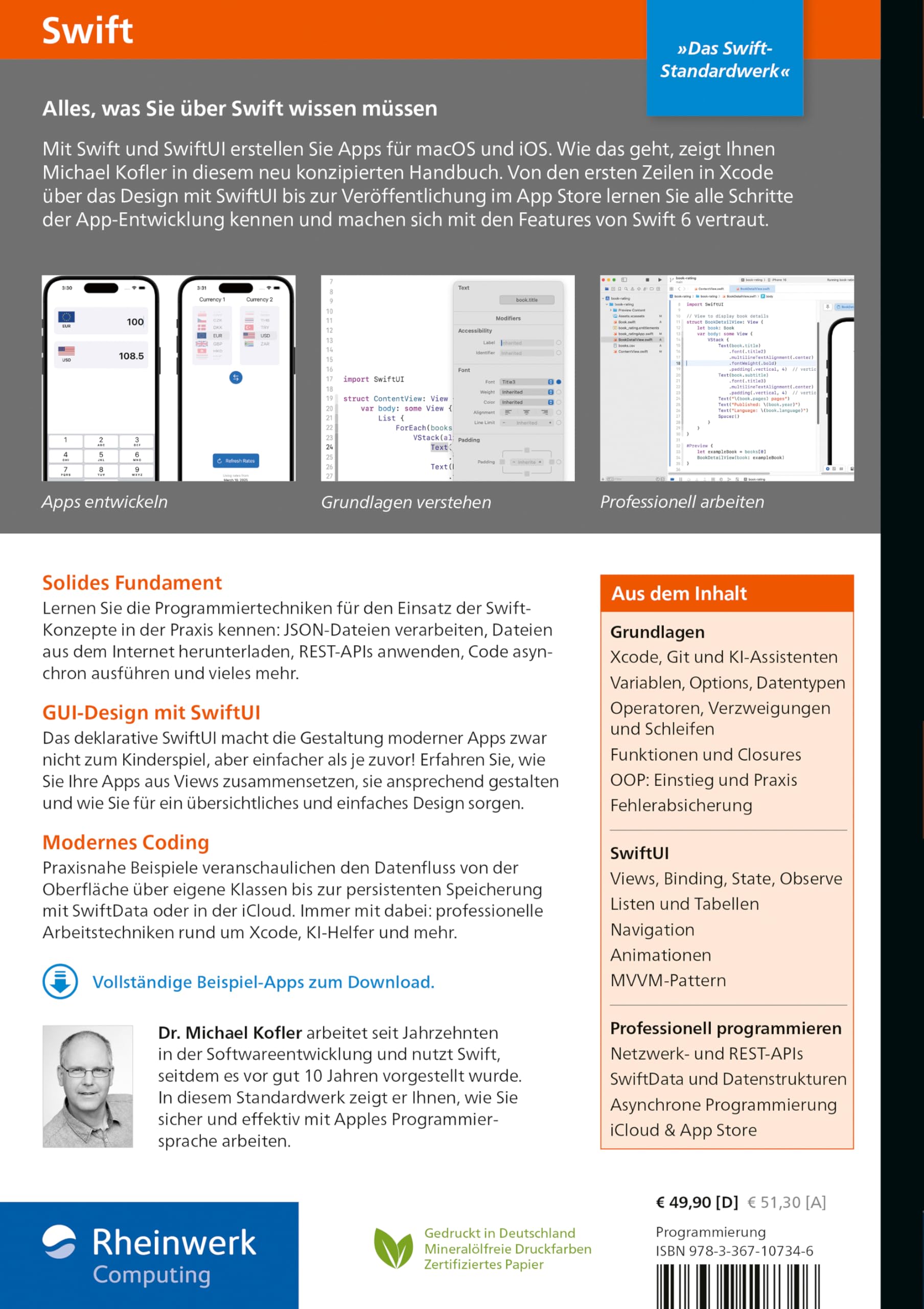 Swift: Das umfassende Handbuch. Apps entwickeln mit SwiftUI für iOS und macOS