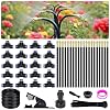 360° Adjustable Irrigation System Kit - Garden Watering System 20M/66FT with 20 Nozzles, Drip Irrigation Kit for Garden, Yard, Lawn, Greenhouse, Plants, 5/16 inch Hose