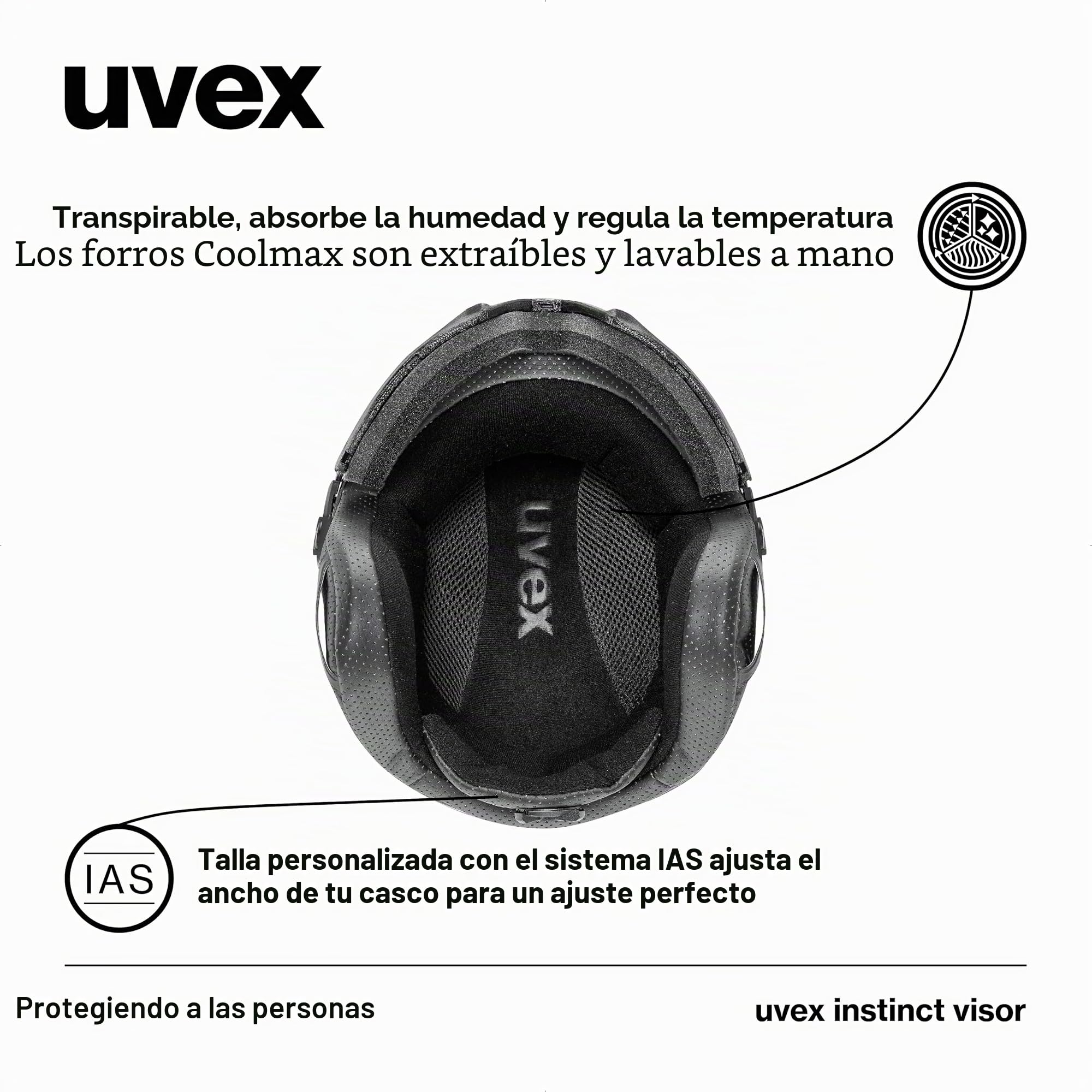 uvex Instinct Visor Casco de esquí, Adultos Unisex