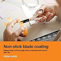 Vista 3 de Fiskars Micro Trip - Tijeras de corte de precisión con empuñadura suave, hojas de acero inoxidable antiadherentes, 5 pulgadas