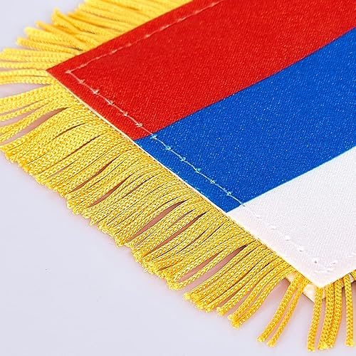 Miniatura 211 de ZXvZYT Bandera argentina colgante de ventana argentina de 3 x 5 pulgadas, mini banderas argentinas para decoración de espejo retrovisor, con ventosa