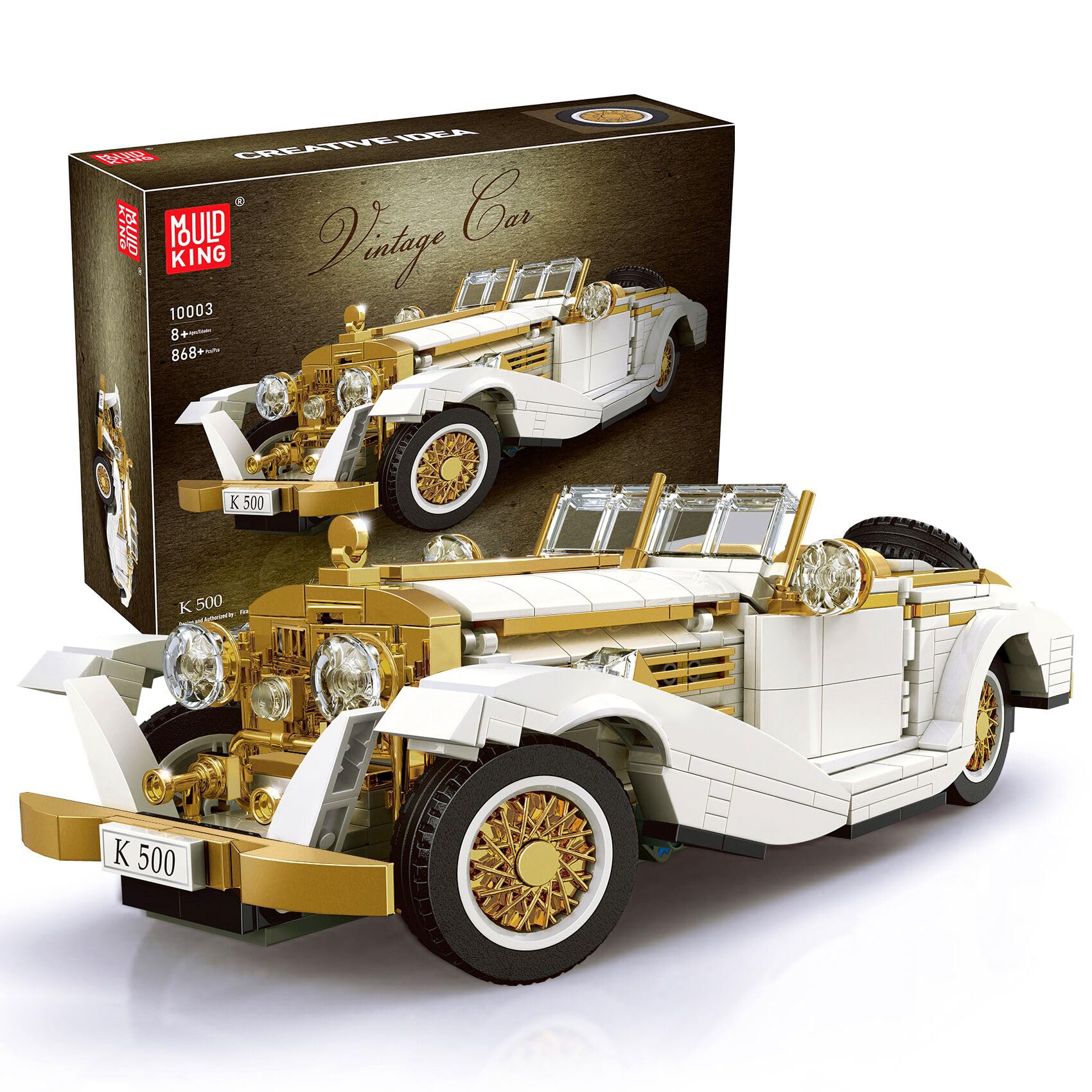 Mould King 10003 MOC Technical Father Car Model Block Set Open Car Clamp Structu