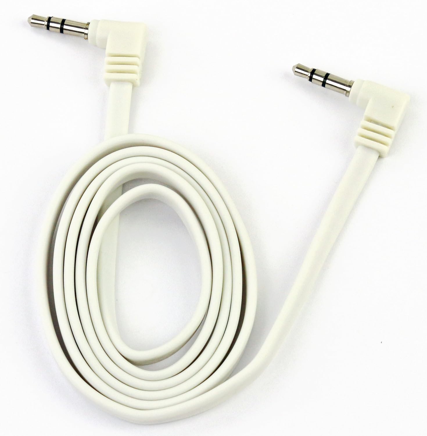 XScorpion BF35E3WT Stereo Audio White Flat Headphone Cable Extension
