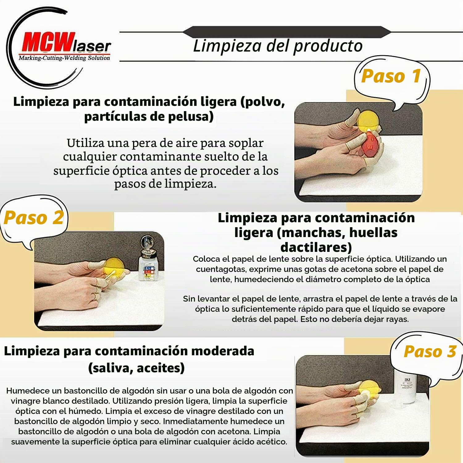 MCWlaser Espejo Láser CO2 25mm Si Reflectivos Lente Silicona 3PCS CO2 Laser Mirrors para Máquina de Corte y Grabado Láser CO2 40W-400W