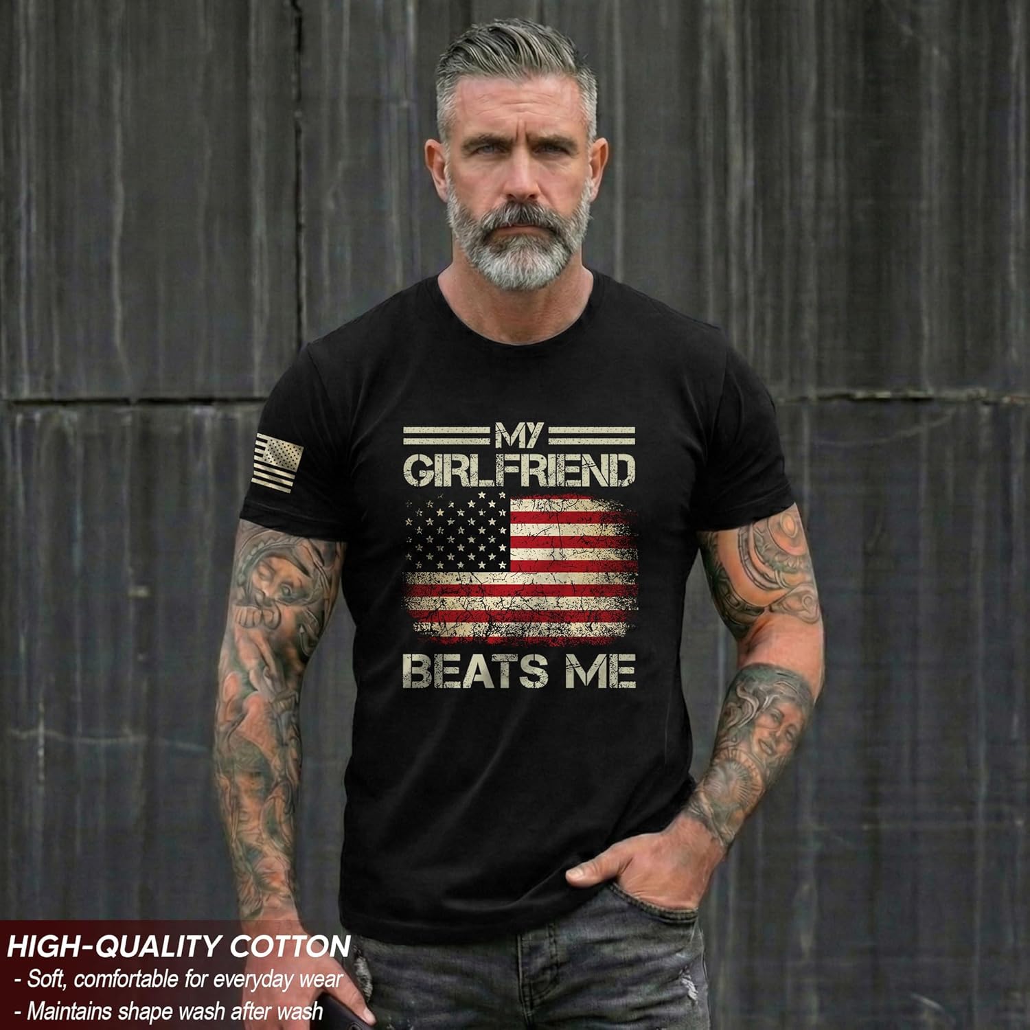My Girlfriend Beats Me Shirt, Gf Shirts for Men, Boyfriend and Girlfriend Shirts, My Gf Beats Me Shirt 1 - Image 2