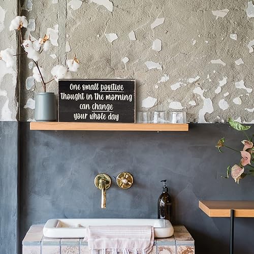 Miniatura 9 de Esur Letreros de caja negra inspiradores positivos para escritorio de oficina en casa, todo es figurable+un pensamiento positivo