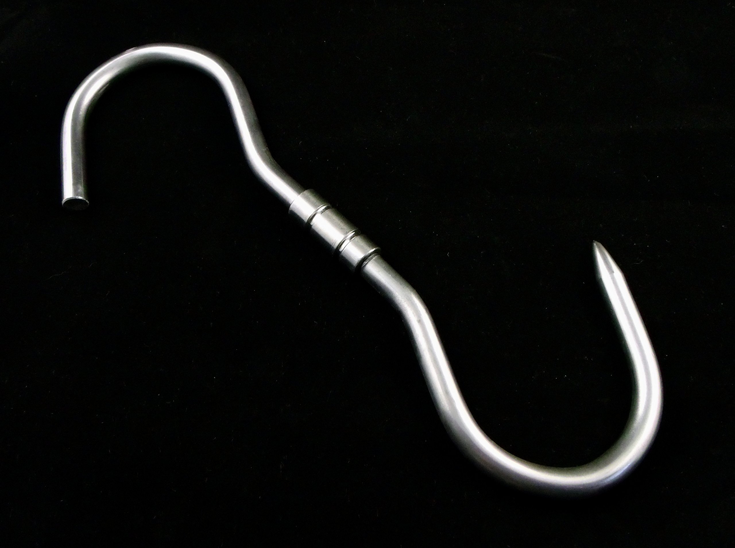 5 STÜCK PROFI S-Haken - 260x10mm Drehhaken - Dreh Haken Wildhaken Zerwirkhaken Swivel Hook