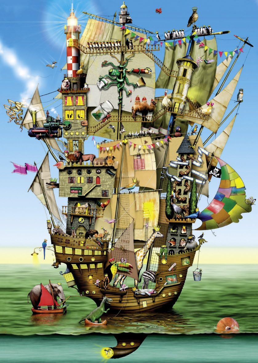 Schmidt Colin Thompson Noah's Ark Premium Quality Jigsaw Puzzle (1000 Piece), Multicoloured