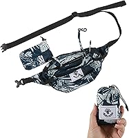 Vista 8 de 4Monster Riñoneras de Senderismo Portátiles, Bolsa de Cintura Resistente al Agua con Correa Ajustable, Bolsa de Pecho de Cruz Ligera y Esbelta