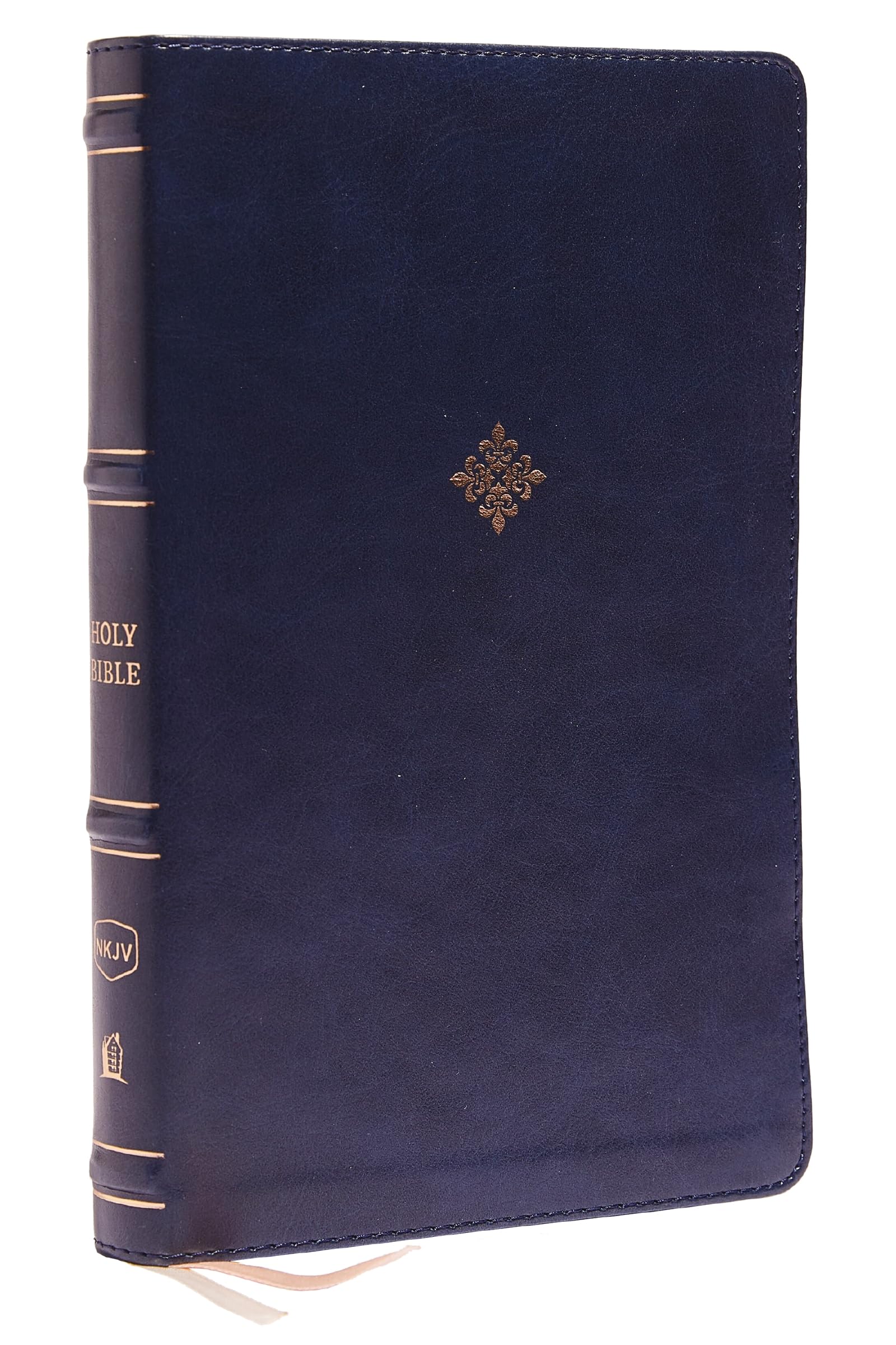 NKJV, Thinline Bible, Leathersoft, Navy, Red Letter, Comfort Print: Holy Bible, New King James Version