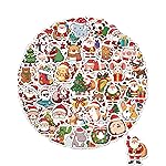 Benresive 300 Pcs Christmas Stickers for Kids - Bulk Christmas Crafts Party Favors, Goody Bag Stuffers, Waterproof Vinyl Laptop & Water Bottle Stickers