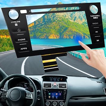 TsuperU 7" Touch Screen Digitizer Replacement for Subaru WRX STI Radio Screen 2019-2021, Touchscreen fit 86431VA610 86431VA620 86341VA660 86431VA680 86471VA630 86471VA610 OEM Navigation System-Phone