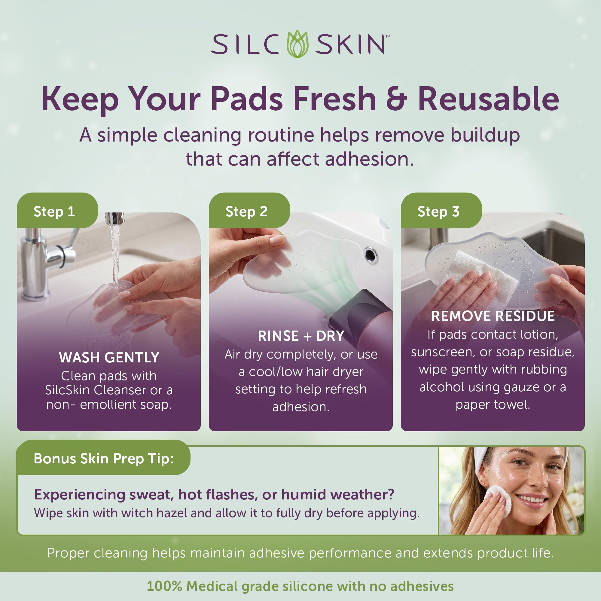 Decollette Pad - Correct & Prevent Chest Wrinkles, 1 Pad,(Calvet Cosmetics)