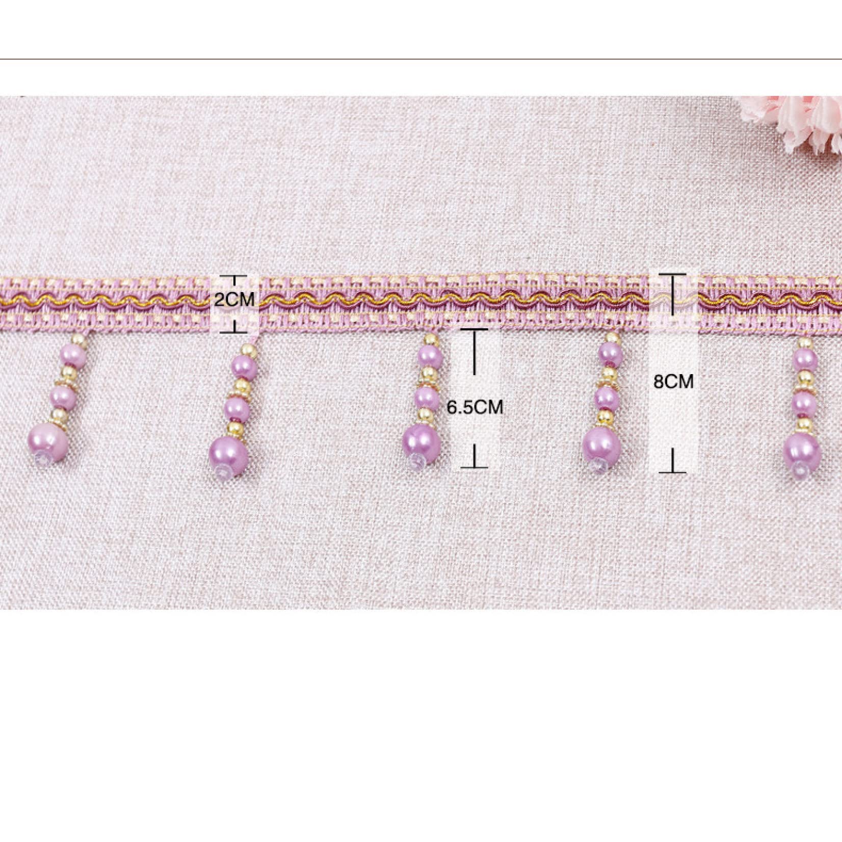 12 Yards Spitze mit Perlenbesatz