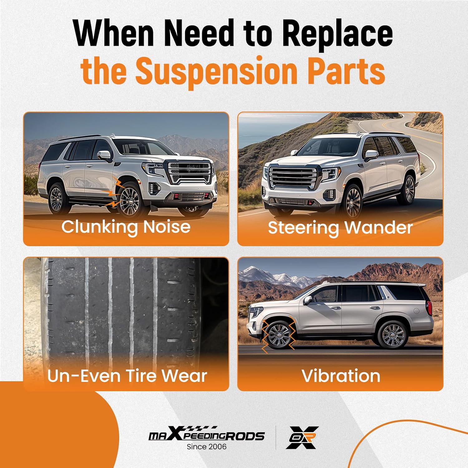 maXpeedingrods K623126 Front Right Upper Control Arm w/Ball Joint for Chevy Silverado 1500 GMC Sierra 1500 2014-2018 Suburban/Tahoe/Yukon (XL) Cadillac Escalade 2015-2020