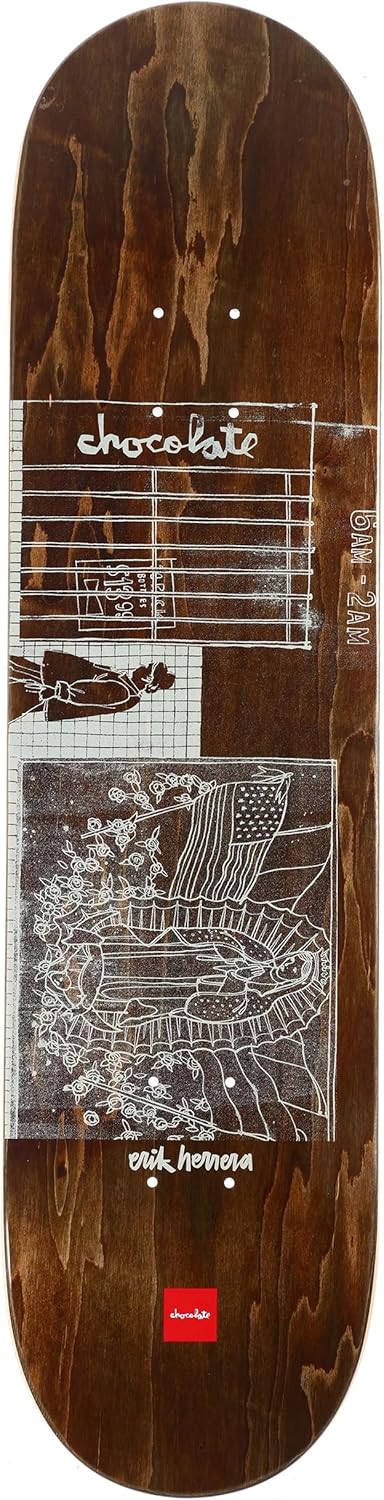 Chocolate Skateboard Deck Herrera Unearthed Hecox 8.5" x 32" Includes a Sheet of Grip Tape