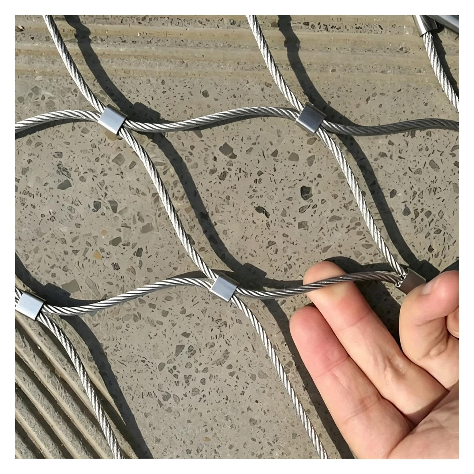 Malla de Cable Balaustrada 304 Acero Inoxidable Red de Cuerda