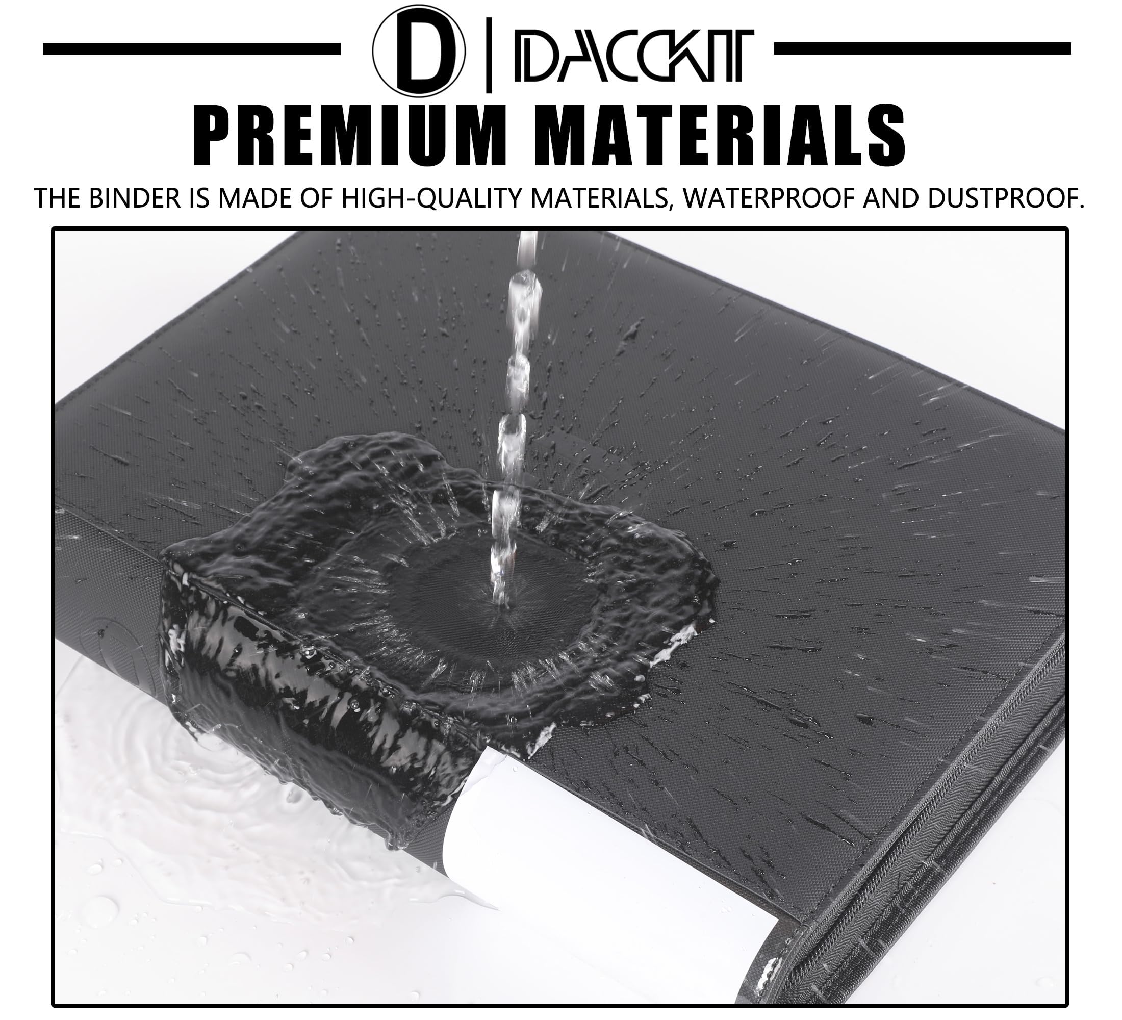 D DACCKIT Semi Rigid Card Binder, Fits 240 Cards Sleeves - Image 2