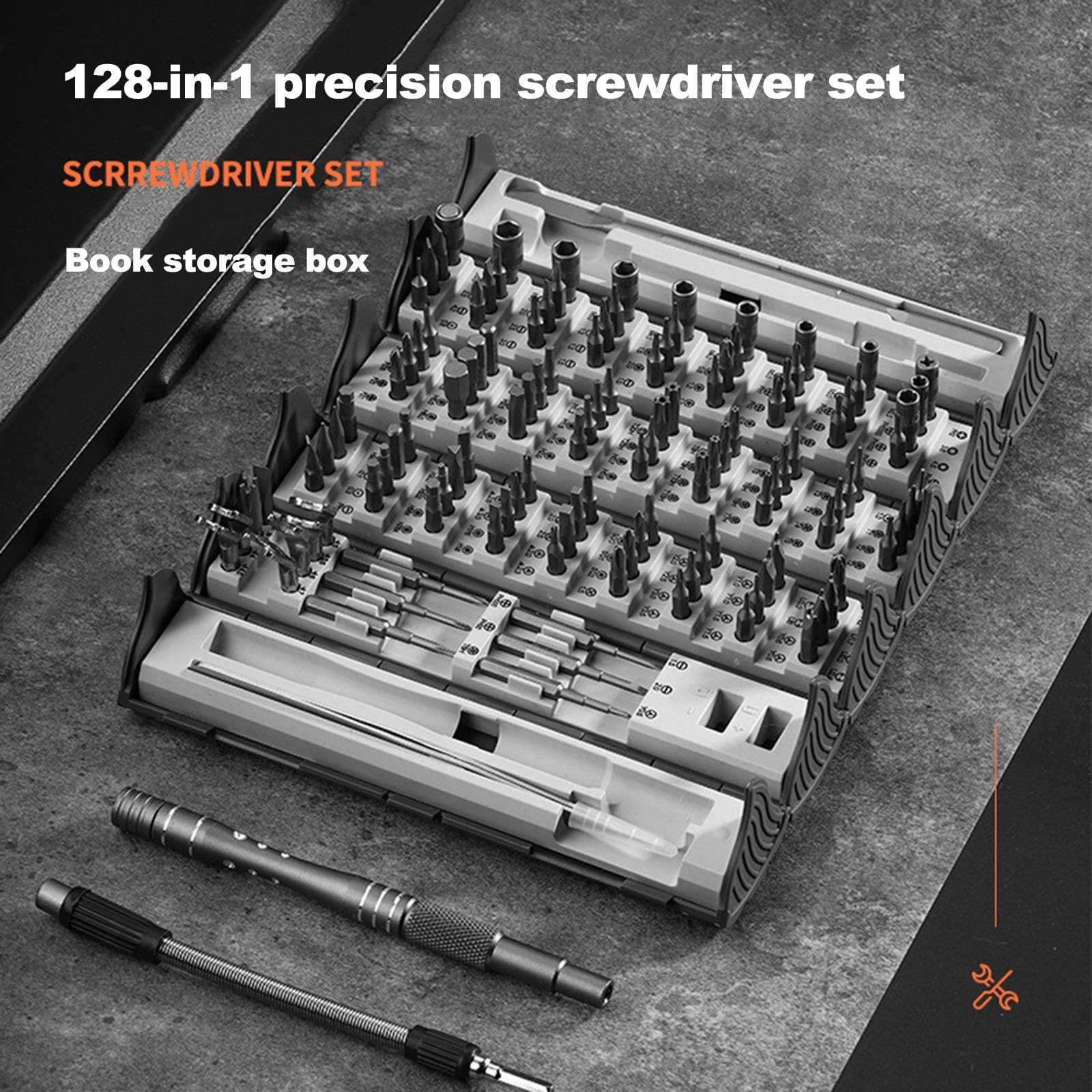 Zestaw wkrętaków precyzyjnych 128 w 1, zestaw wkrętaków komputerowych, wielofunkcyjne narzędzie optyczne, magnetyczny zestaw narzędzi do naprawy z wiertłami domowymi do większości laptopów, telefonów