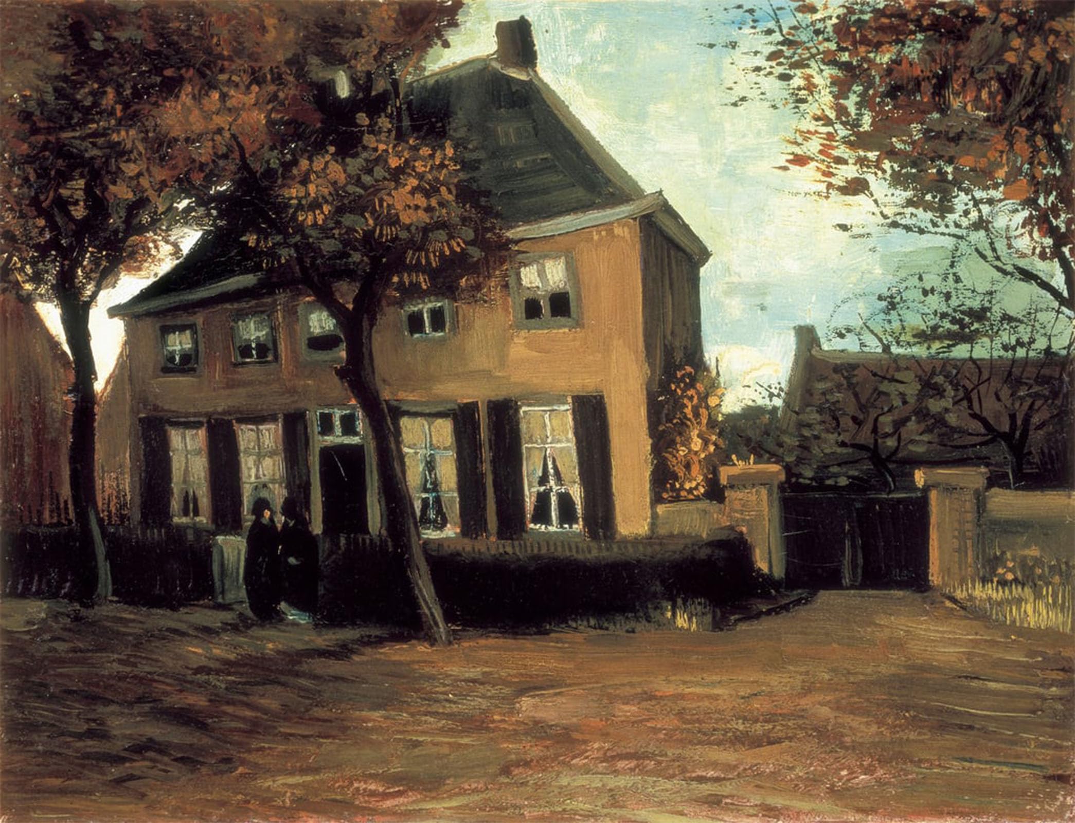 SERENDIPITP Retro Picture Poster Wall Art Pictures Painting the Parish House of Nuenen Wall Art Canvas Print for Wall Decor 60x90cm