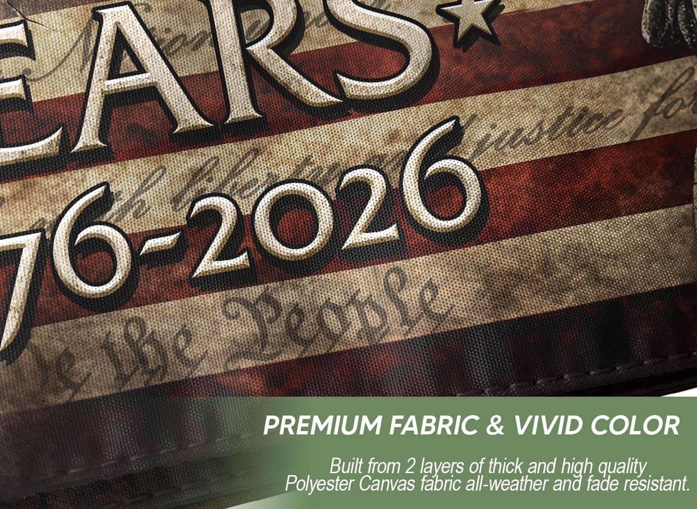 250 Anniversary Usa Flag 3x5 Ft, Front And Back Print, American 250th Anniversary Patriotic Design, 1776-2026 Commemorative Flag, American Eagle & Liberty Decor 2
