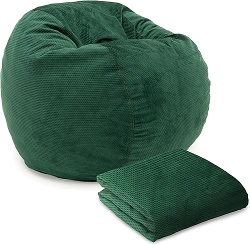 CordaRoy's Funda para puf de felpilla de tamaño completo (el puf se vende por separado), selva tropical