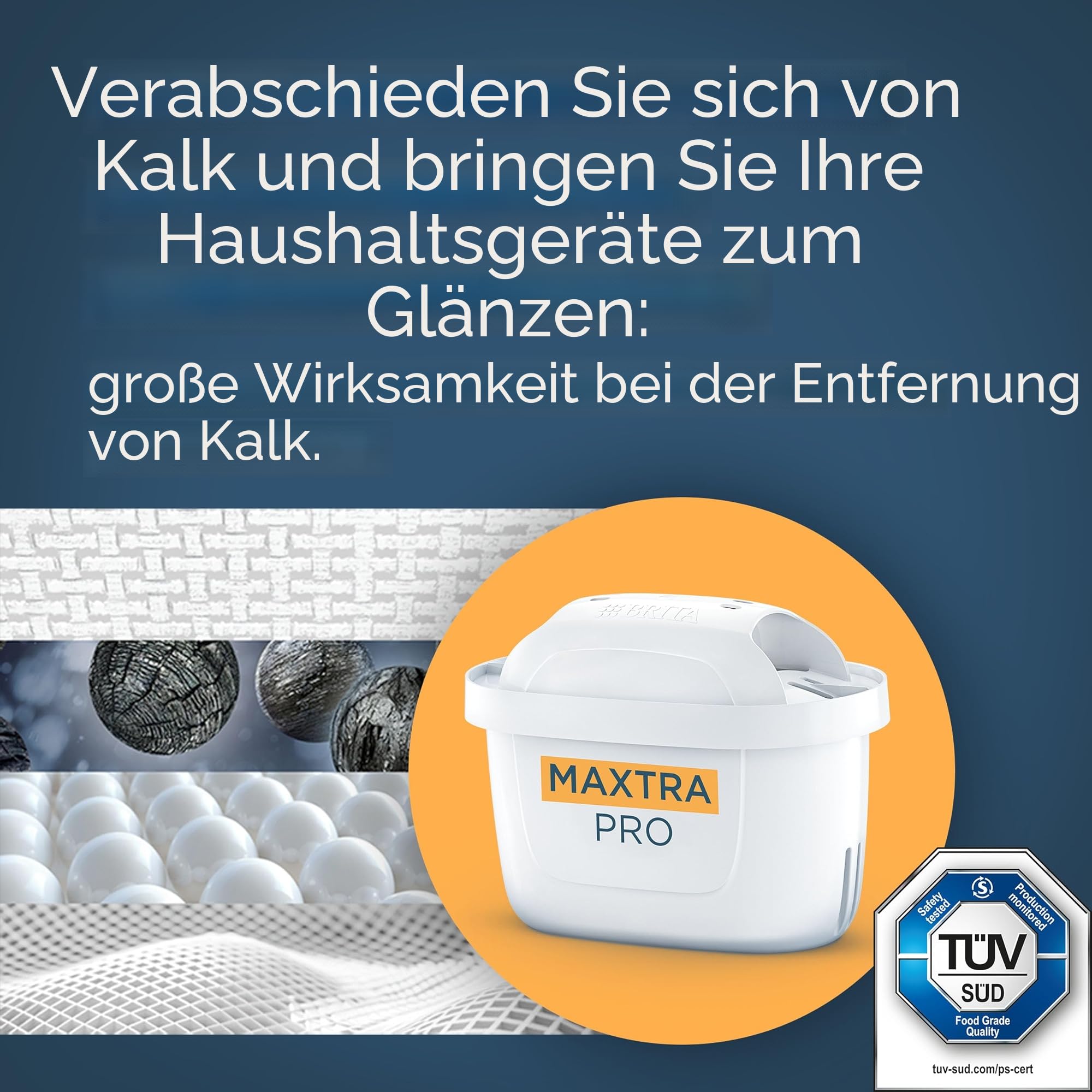 BRITA Maxtra Pro Kalk-Expert-Wasserfilterkartusche, 12 Stück – Original-BRITA Nachfüllpackung für ultimativen Geräteschutz, reduziert Verunreinigungen, Chlor und Metalle