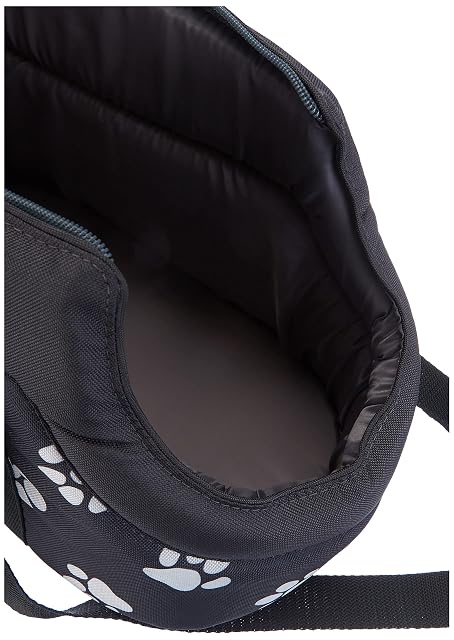 Foto 4 de 6 de DOGGY hobbydog Tor gwl2 hundetasche Bolsa Gato Funda, tamaño 22 x 20 x 36 cm, Gris con Huellas