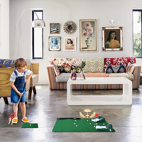 Miniatura 7 de Wassteel Los mini juegos de golf son divertidos regalos de golf mini golfista único en un palo para regalo del padreregalo de jubilación juegos