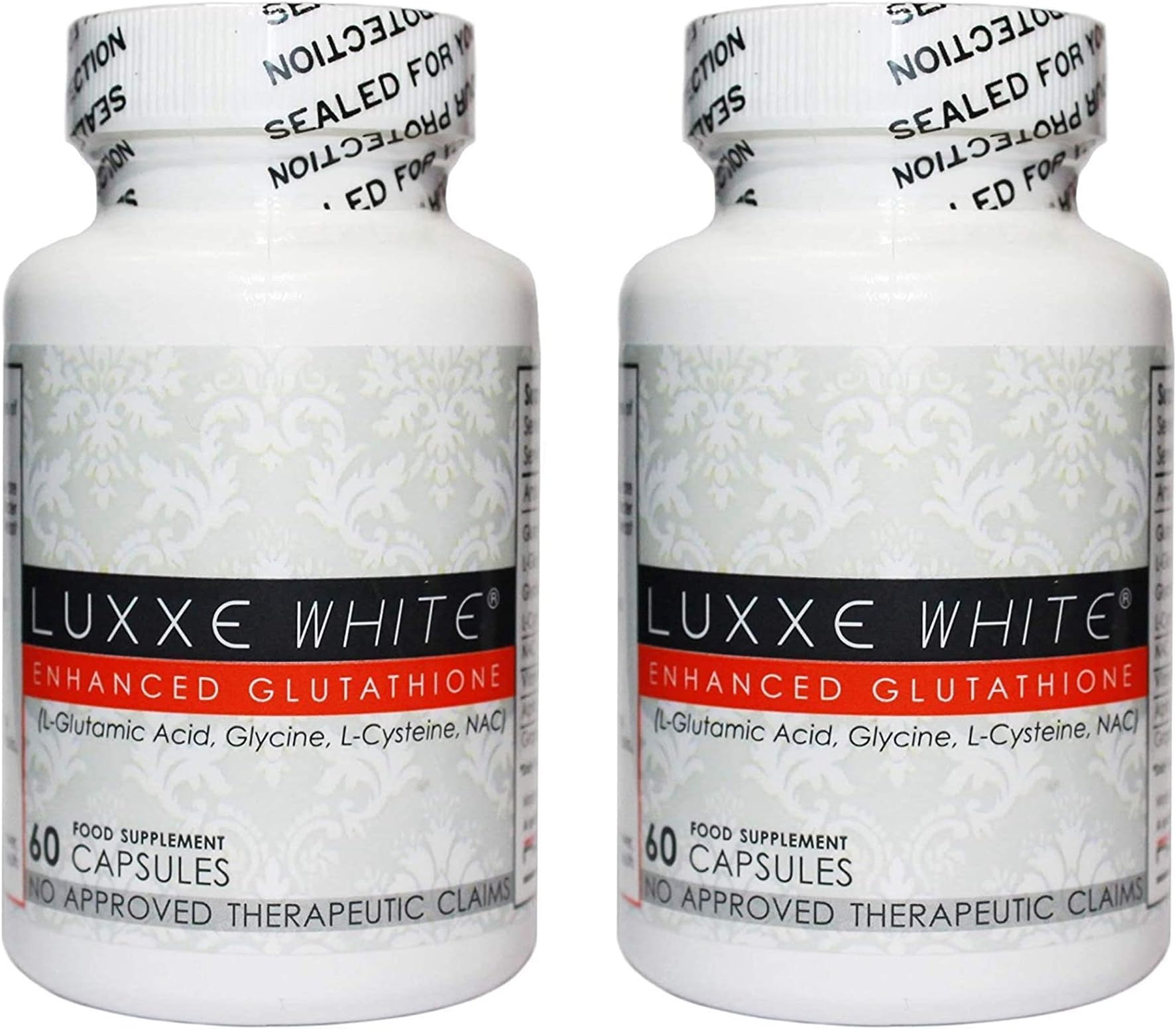 Luxxe White Authentic Enhanced Glutathione (1 Bottle-60 Capsules) & Luxxe Renew -8 Berry Extract (1 Bottle-60 Capsules) Set