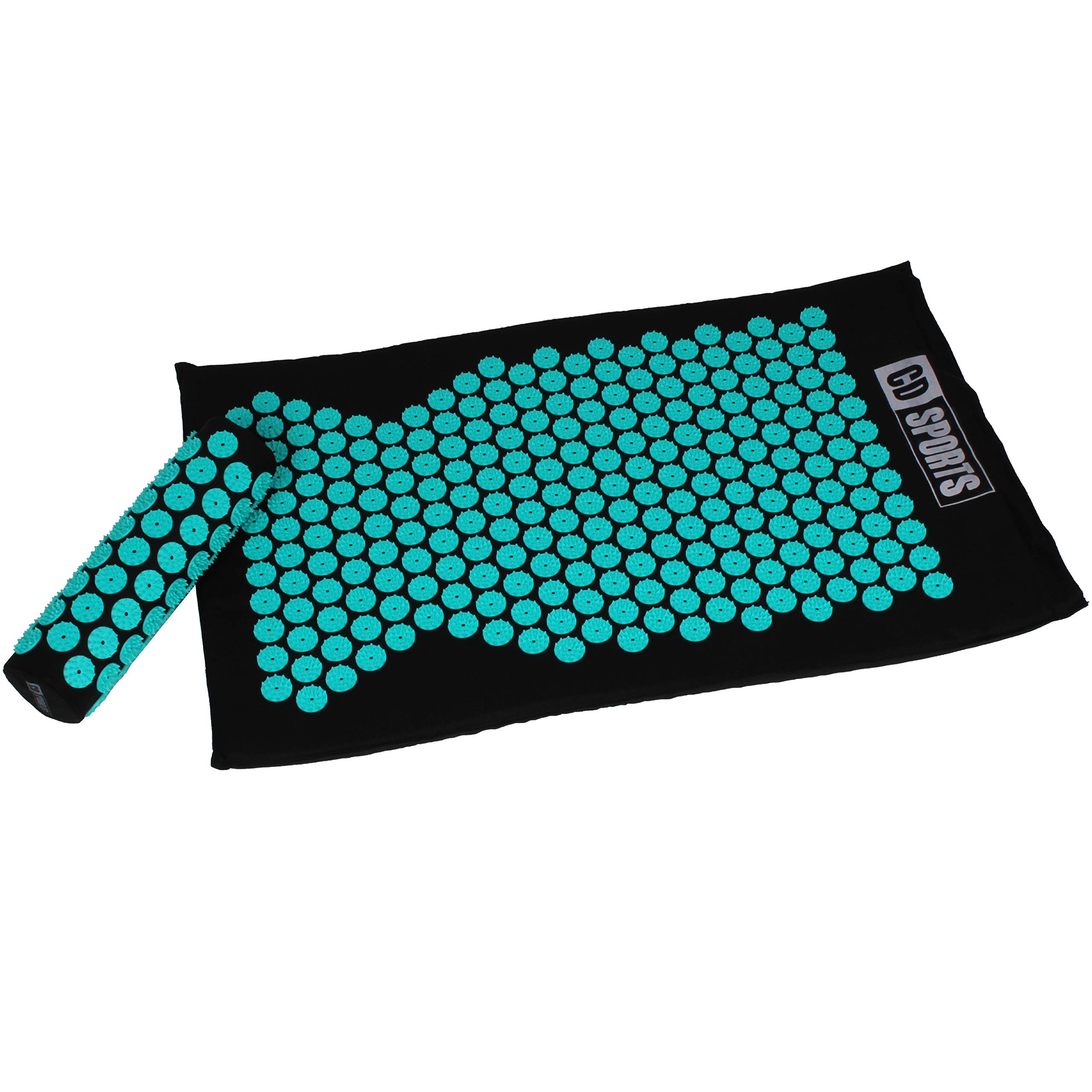 Calma DragonAcupressure Mat and Pillow 85633, Natural Fiber Mat, Pain Relief Massage Mat, with Acupressure Points to Stimulate and Improve Circulation