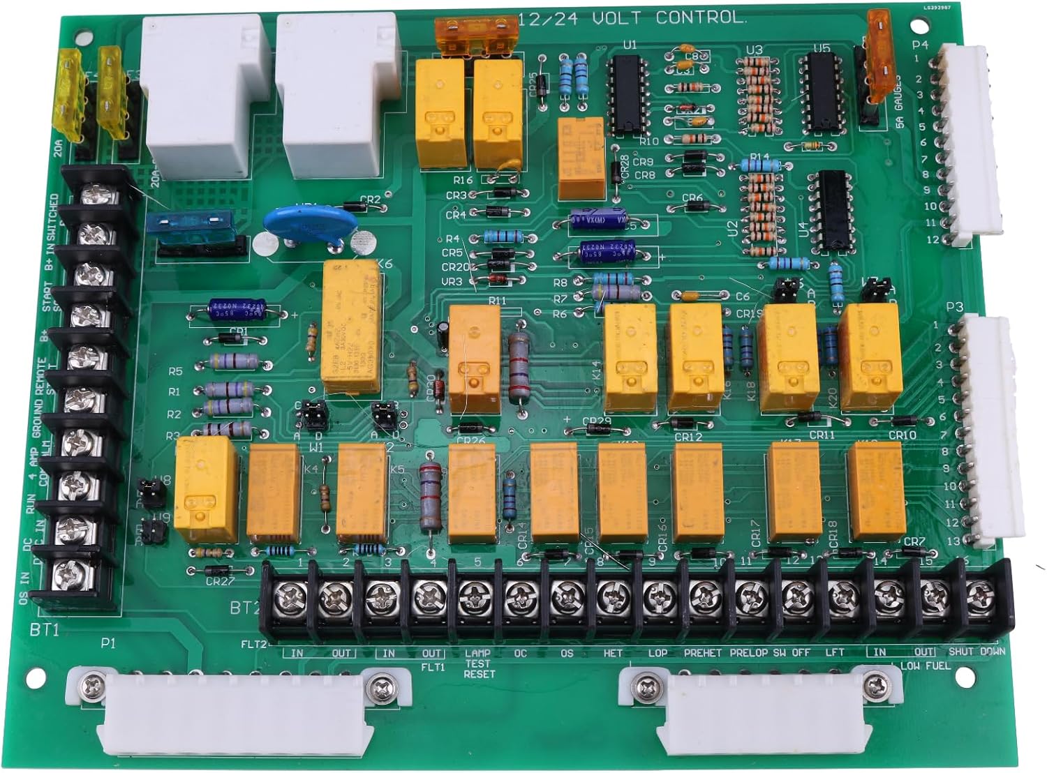 FridayParts 24V 12 Lights Control Board 300-4297 300-2812 3004297 3002812 300-2808 Compatible for Onan Generator Detector Replacement