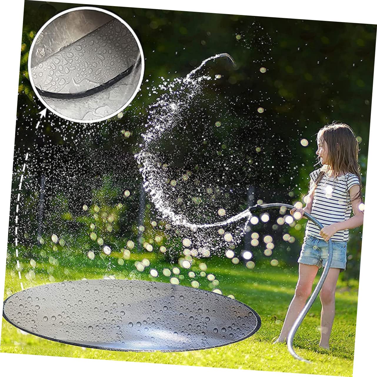 HEMOTON Alfombrilla Ignífuga para Barbacoas y Fogatas, Tejido Plata, y Protectora del Suelo, Adecuado para Camping y Parrillas