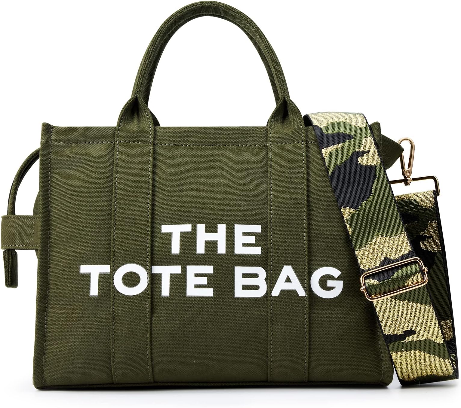 KALIDI Canvas Tote Bags Handbags for Women, Canvas Tote Bag with Zipper and Pockets Canvas Shoulder Bag for Women Ladies Girls Casual Canvas Crossbody Tote Bags for School Travel Work