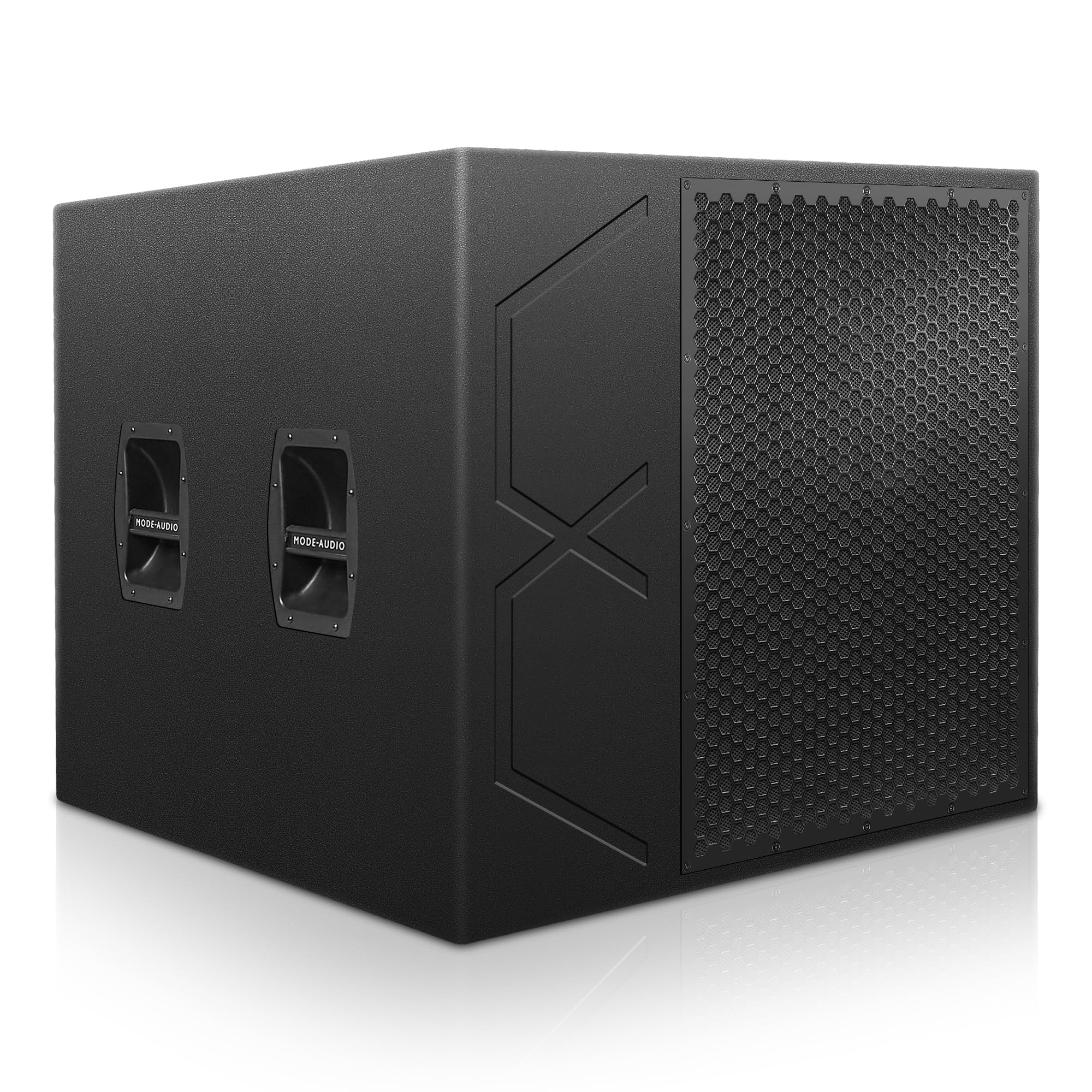 Sound Town Mode Audio ULM Series 24-Inch 3000 Watts Subwoofer with Neodymium LF Driver, Folded Horn Design, Baltic Birch Plywood, Black (ULM-24)