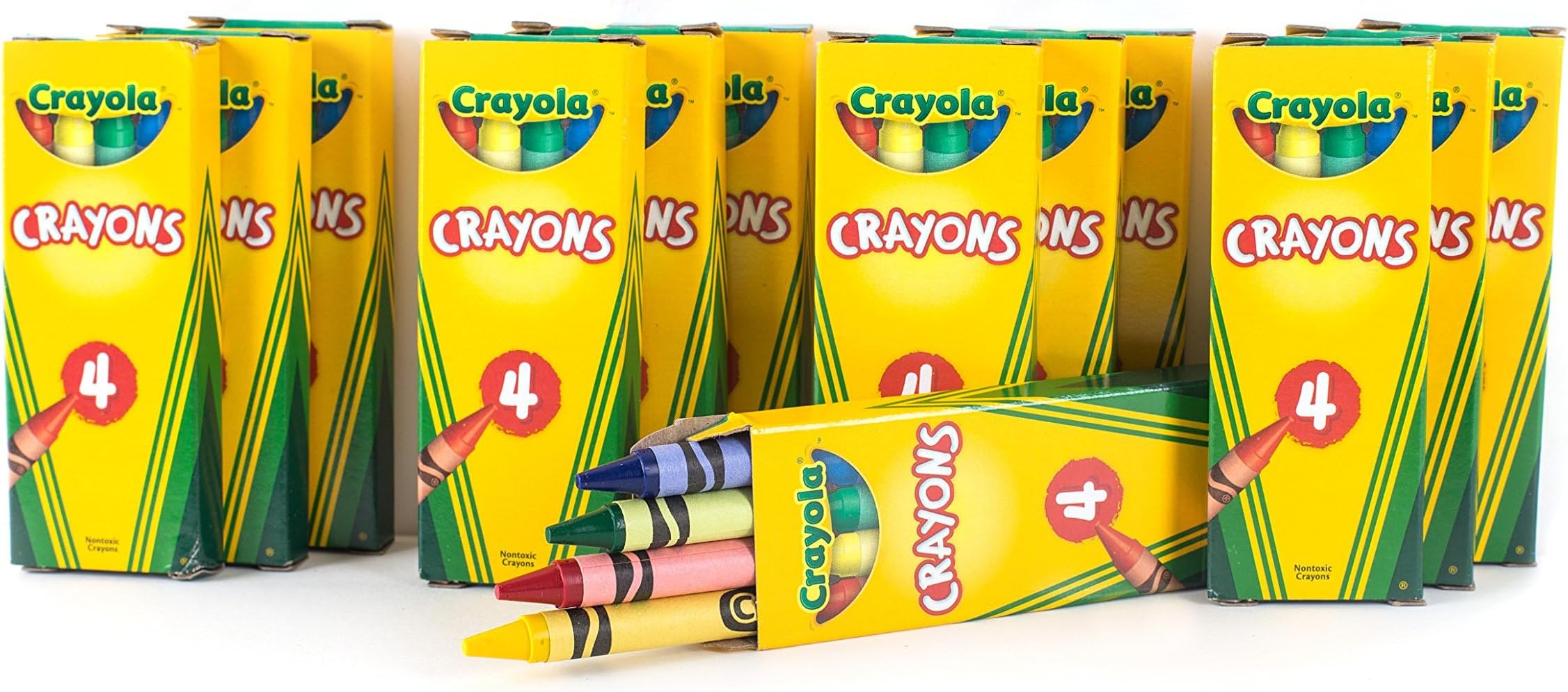 12 Boxes Crayola 4-ct. Crayon Party Favor Pack Colors