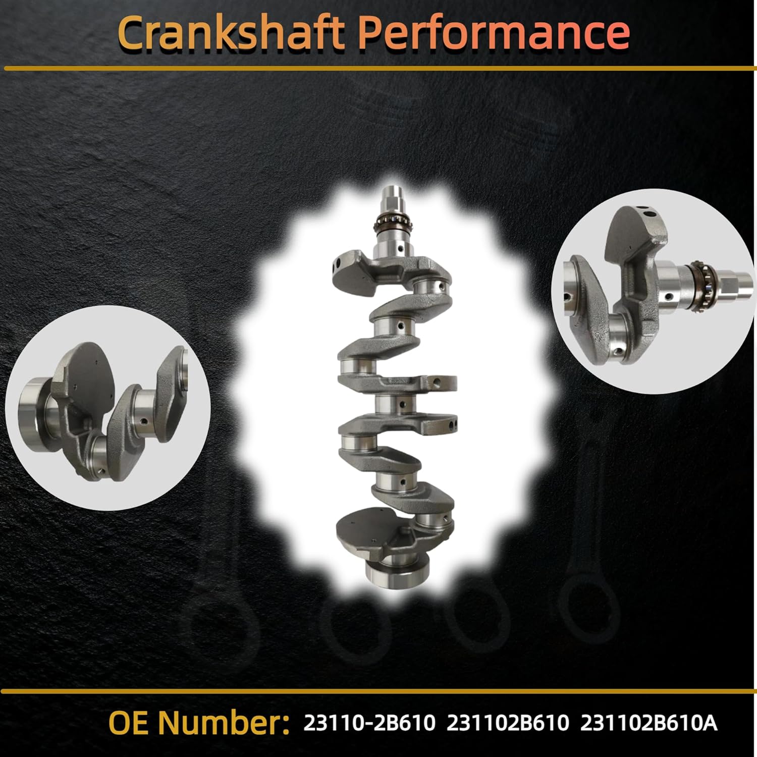 G4FD 1.6L Engine Rebuild Overhaul Kit w/Crankshaft & Connecting Rods & Timing Chain Kit Fit For Hyundai Accent Veloster Kia Rio Soul 2012-2017 HS26554PT #23110-2B610 HY1421814