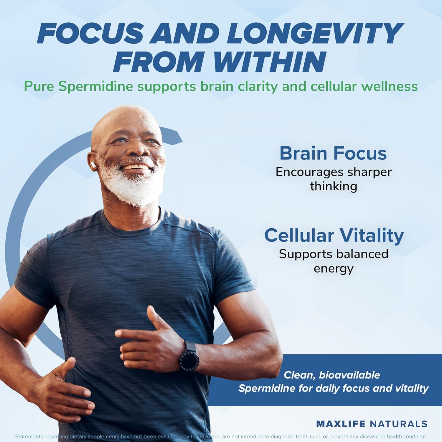 Pure Spermidine Supplement with Trihydrochloride 3HCL 10mg - 120 Capsules - Spermidine Supplements for Women for Brain, Vitality, Cell Repair, Anti Aging Supplement for Men, Longevity Supplements - Image 4