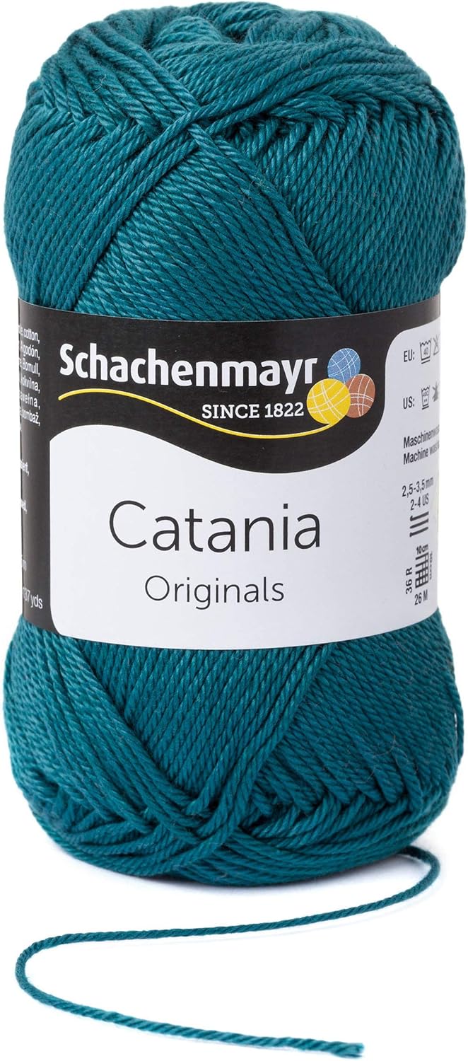 Schachenmayr Catania, 50G petrol Hand Knitting Yarns Amazon.co.uk Home & Kitchen