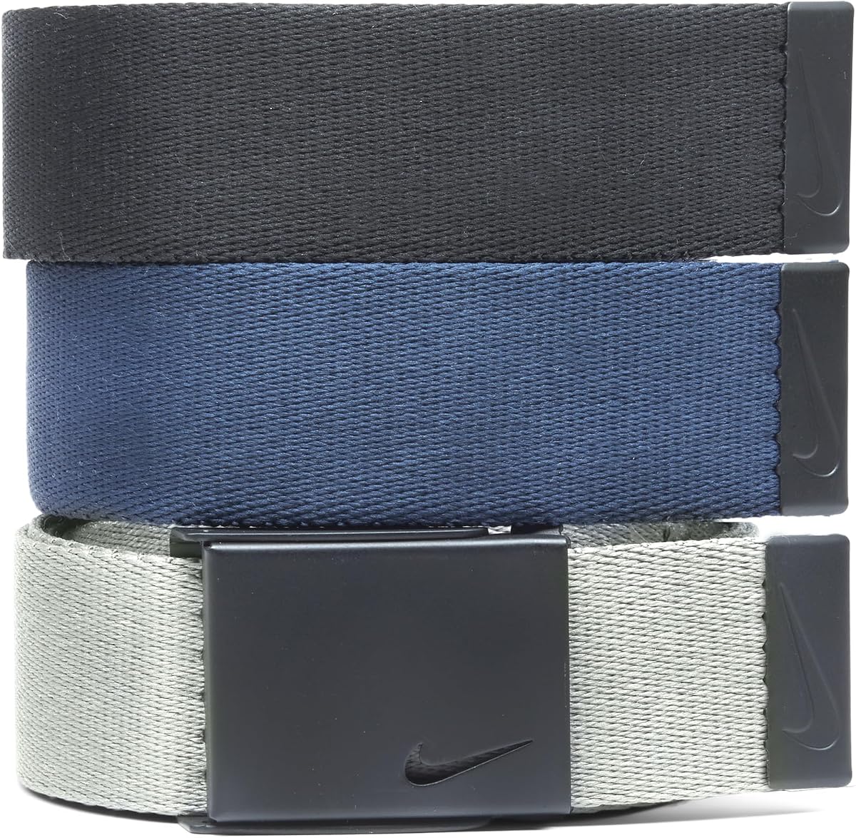 Nike - Pack de 3 cinturones web para hombre