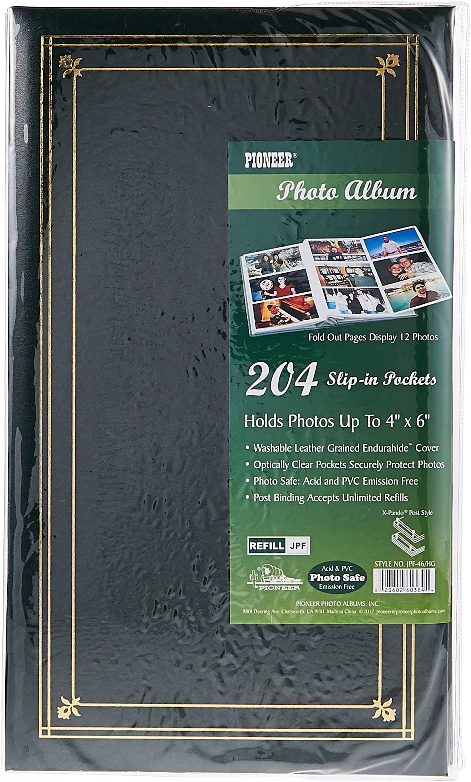 Pioneer Photo Albums JPF-46 Hunter Green Photo Album
