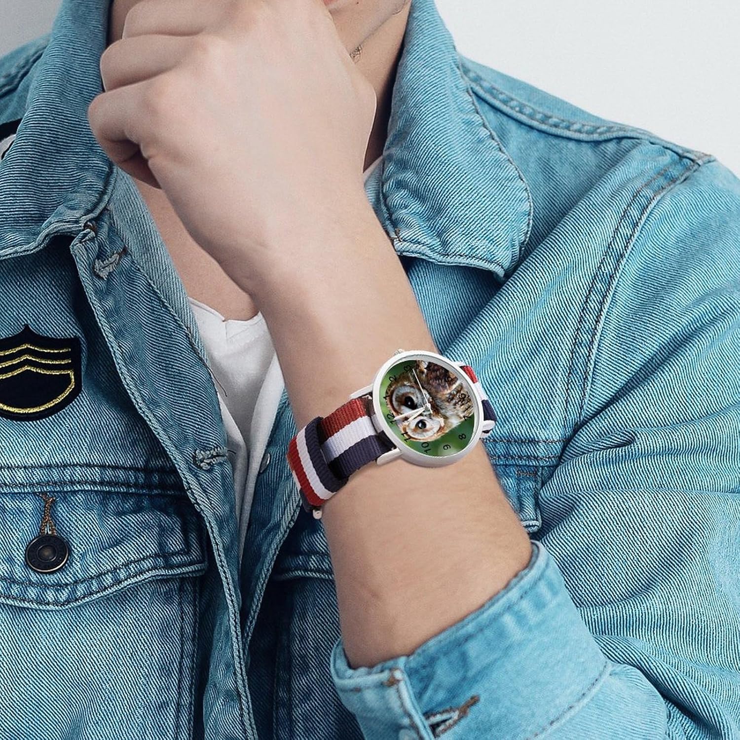 Tawny Owl Funny Wrist Watches for Men Women Fashion Graphic Watch for Work Workout