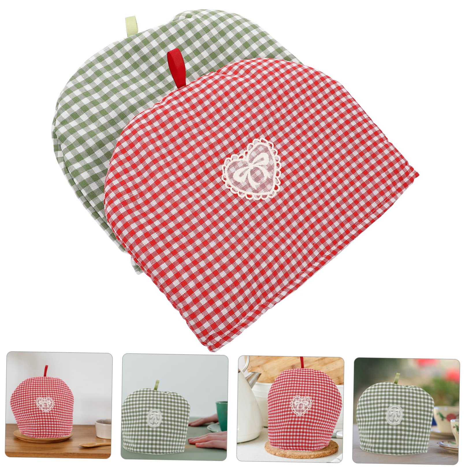 HOLIDYOYO 2-Pack Teapot Warmers Insulation Covers for Tea Pot Kettle Covers Stylish Designs