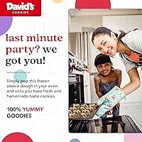 Vista 5 de David's Cookies - Masa congelada de galletas con trozos de chocolate y avena con pasas, premoldeada, 96