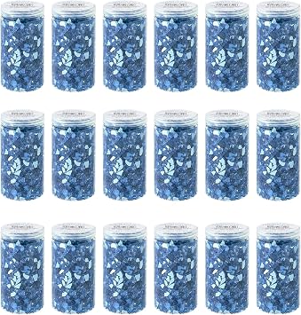 Ashland Blue Crushed Glass, 18 Pack