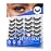 BEYELIAN 14 Pairs False Eyelashes Clear Band D Curl 9-15MM Eye Lashes Pack, Soft and Lightweight Invisible Band Faux Mink Lashes, Reusable, Easy to Apply (14P-HSCS-55)