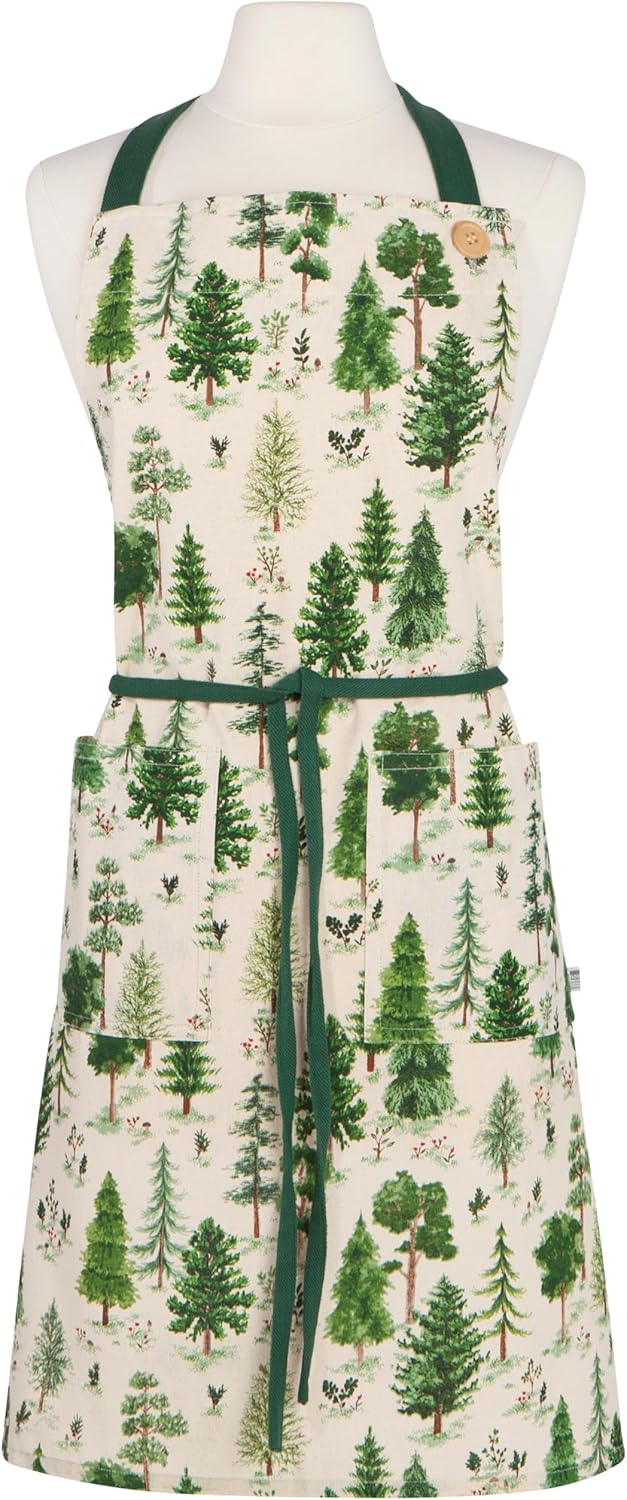 Now Designs Spruce Woodland Cotton Kitchen Apron, W28 x L32in