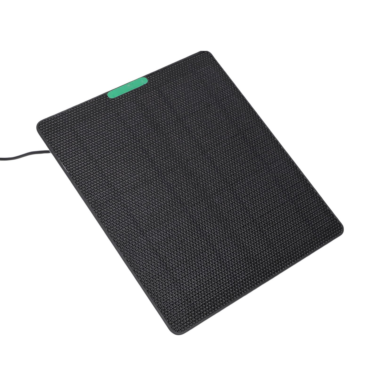 Cargador de Panel Solar de Alta Eficiencia 10W para Ring Video Doorbell 4 3 Plus ETFE Tipo U para Cámara de Seguridad (BLACK)