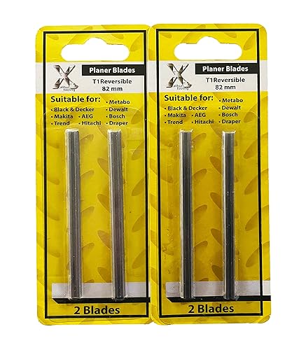 Miniatura 4 de Cuchillas cepilladoras HSS de 3-14 pulgadas y 3.228 in - Compatible con Bosch PA1202 y Powertec 128300 (paquete de 4)